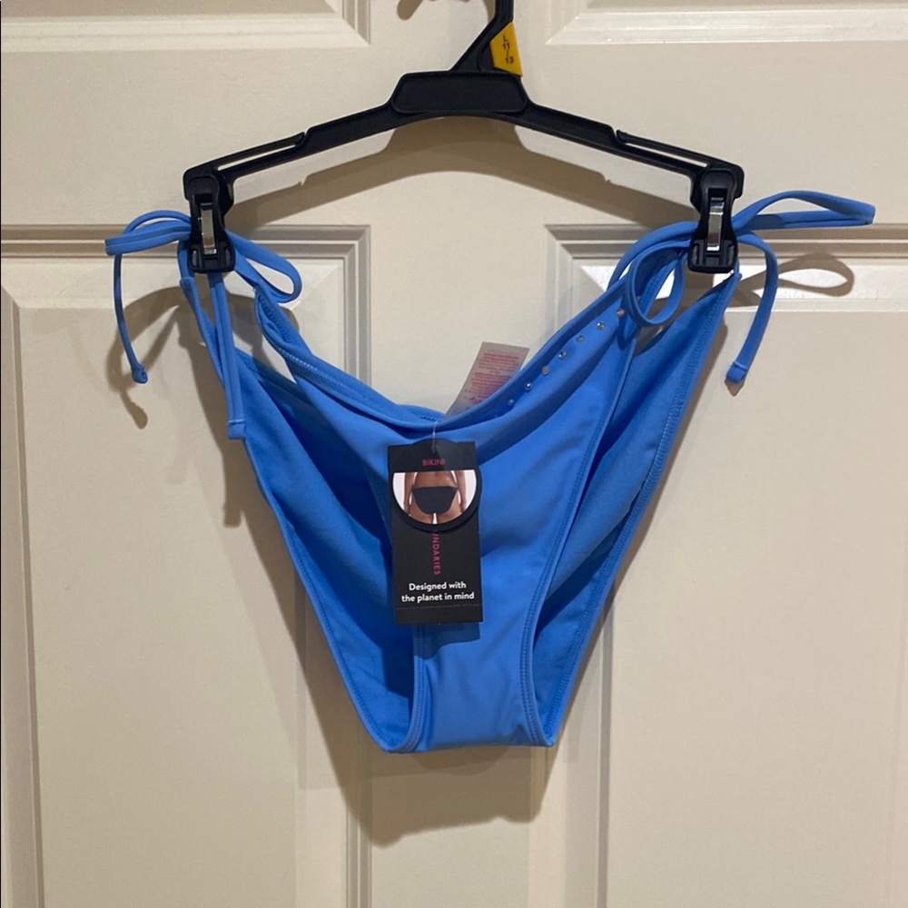 No Boundaries Blue Bikini Bottom